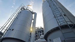 Ammonia production at Ludwigshafen site. BASF Ammonia production at Ludwigshafen site. BASF