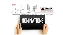 Chemical Processing Opens 2025 Vaaler Awards Nominations