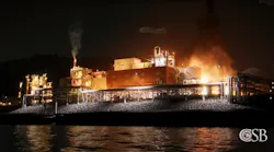 animated video showing Optima Belle plant fire