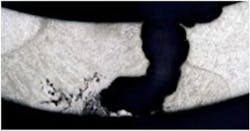 Through-wall penetration of a tube from MIC. Through-wall penetration of a tube from MIC.