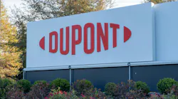 Sign with DuPont logo at DuPont headquarters