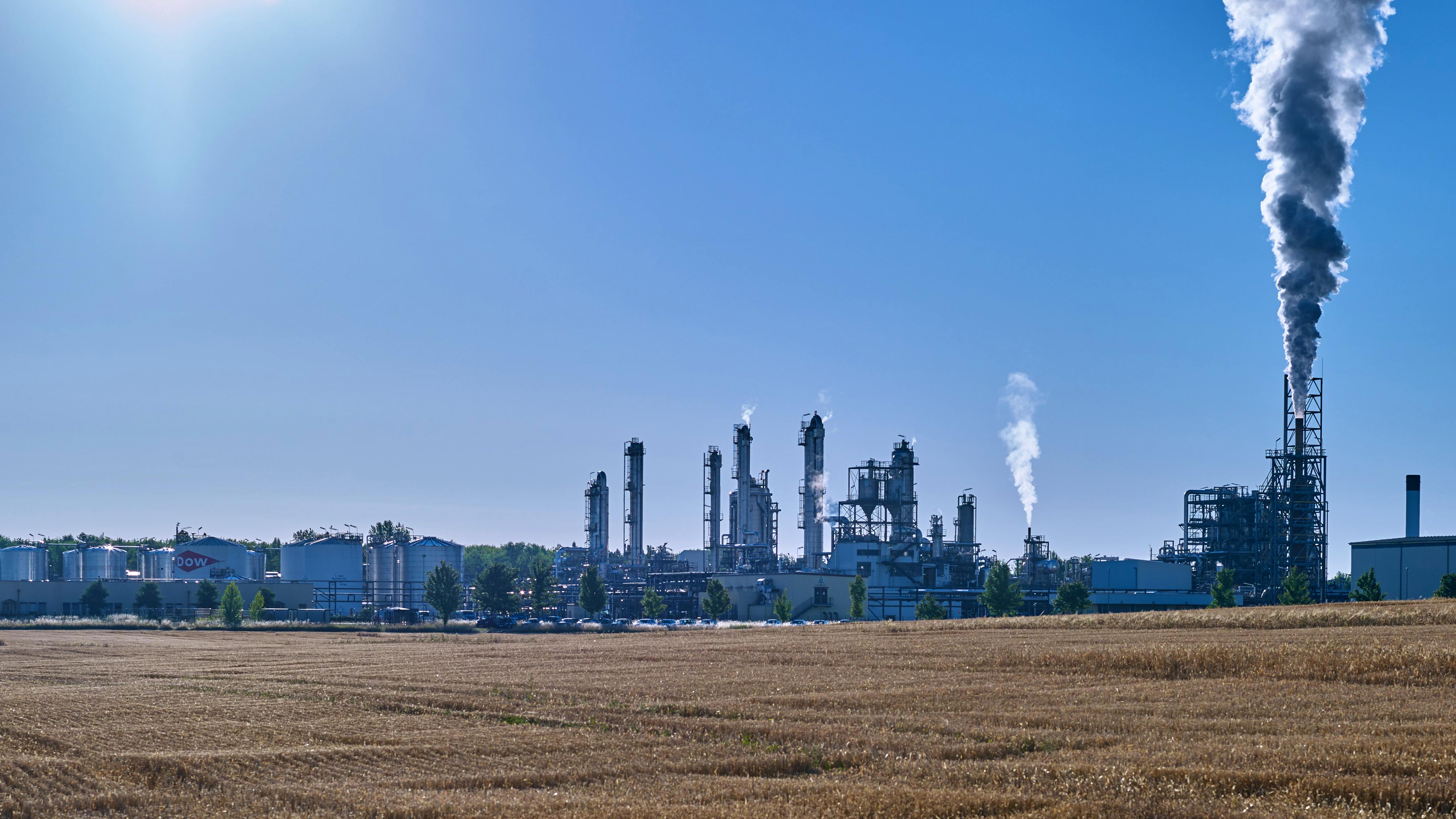 Dow Chemical plant in Bohlen, Germany
