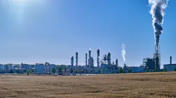 Dow Chemical plant in Bohlen, Germany