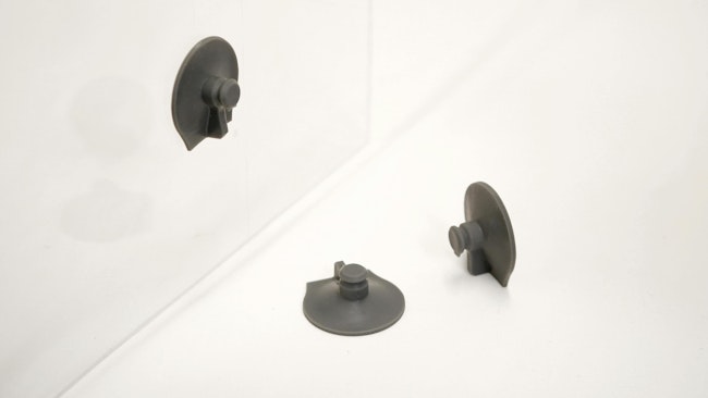 Suction cups from the new P3™ Silicone 25A, a high-performance material developed in a strategic collaboration with Shin-Etsu and designed exclusively for the Stratasys Origin® DLP platform.