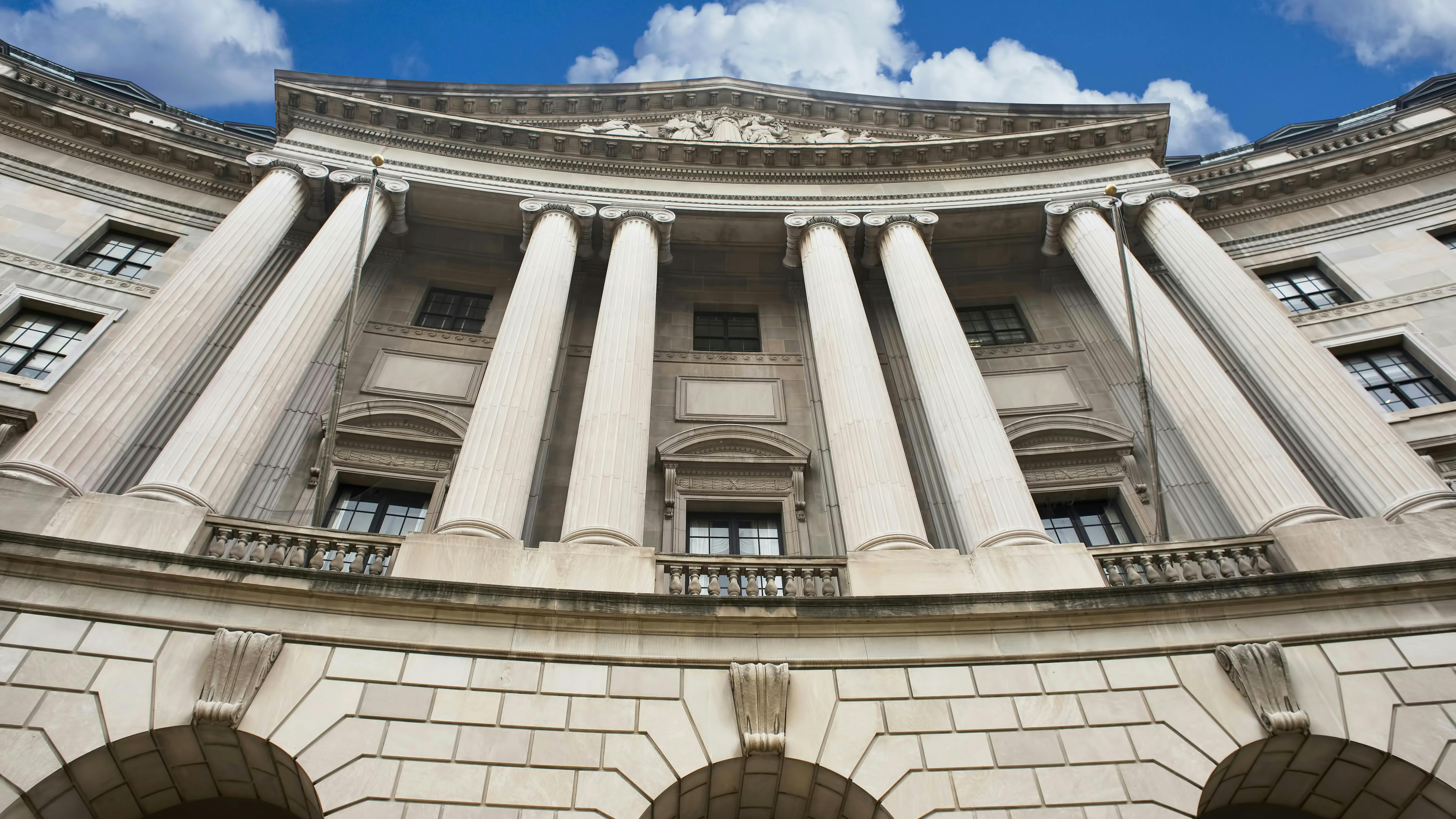 front facade of EPA building in Washington DC
