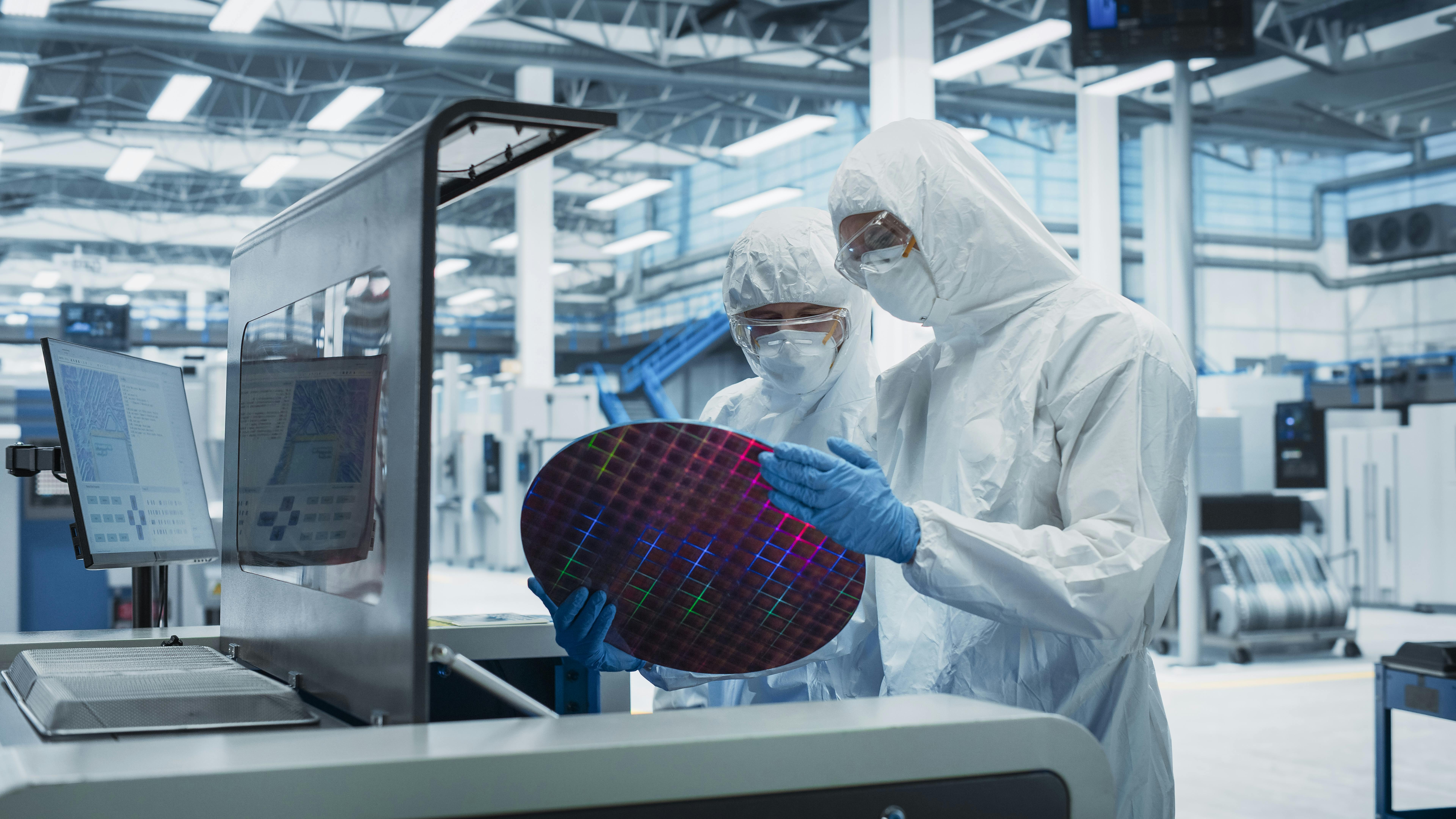 Semiconductor Production At Electronics Manufacturing Facility: