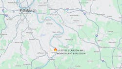 US Steel Clairton Mill Works Plant Explosion on Google Maps US Steel Clairton Mill Works Plant Explosion on Google Maps