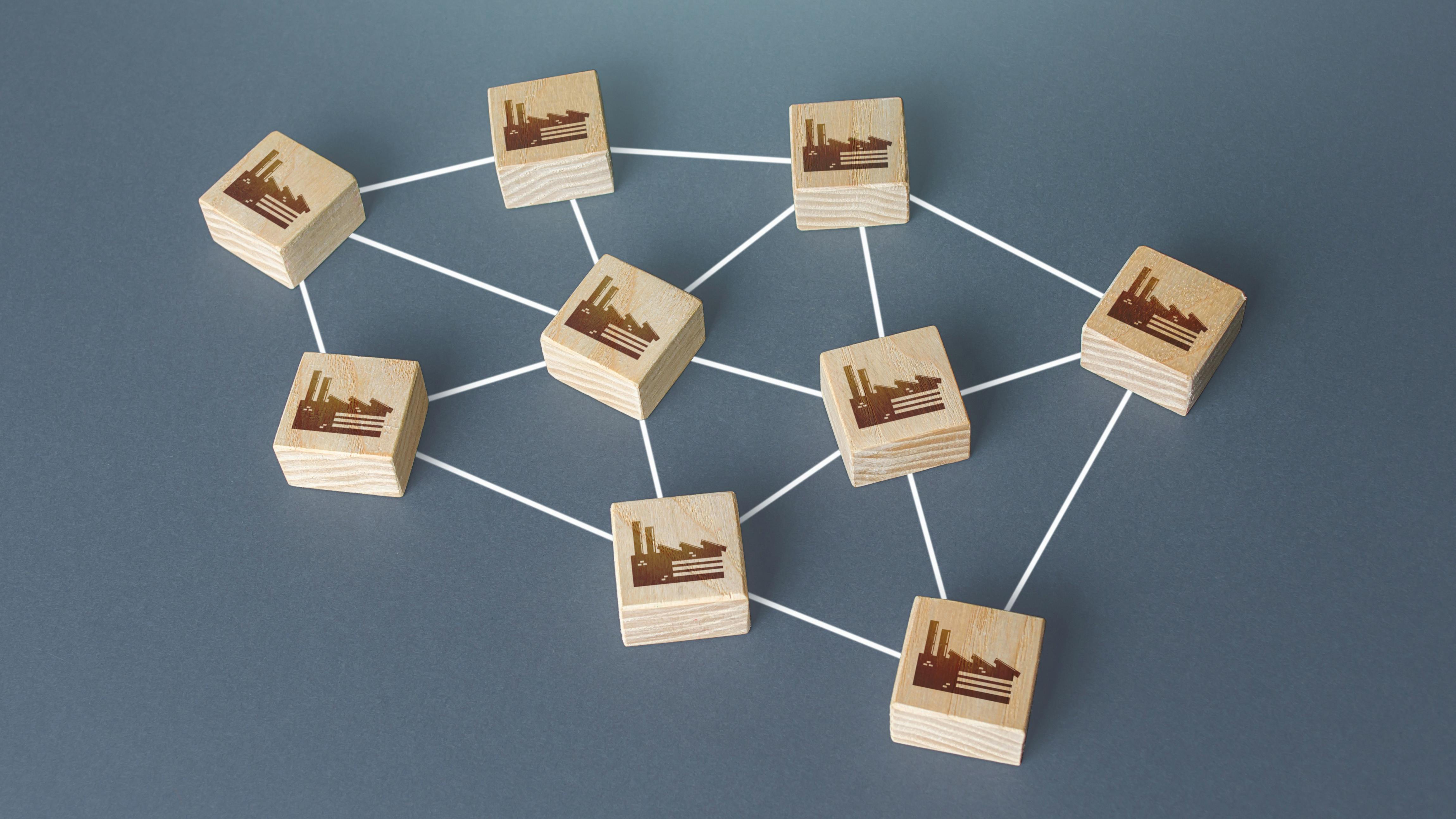 Industrial plants and factories network