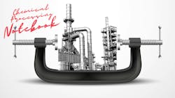 a vise grip with a chemical plant being squeezed in it a vise grip with a chemical plant being squeezed in it