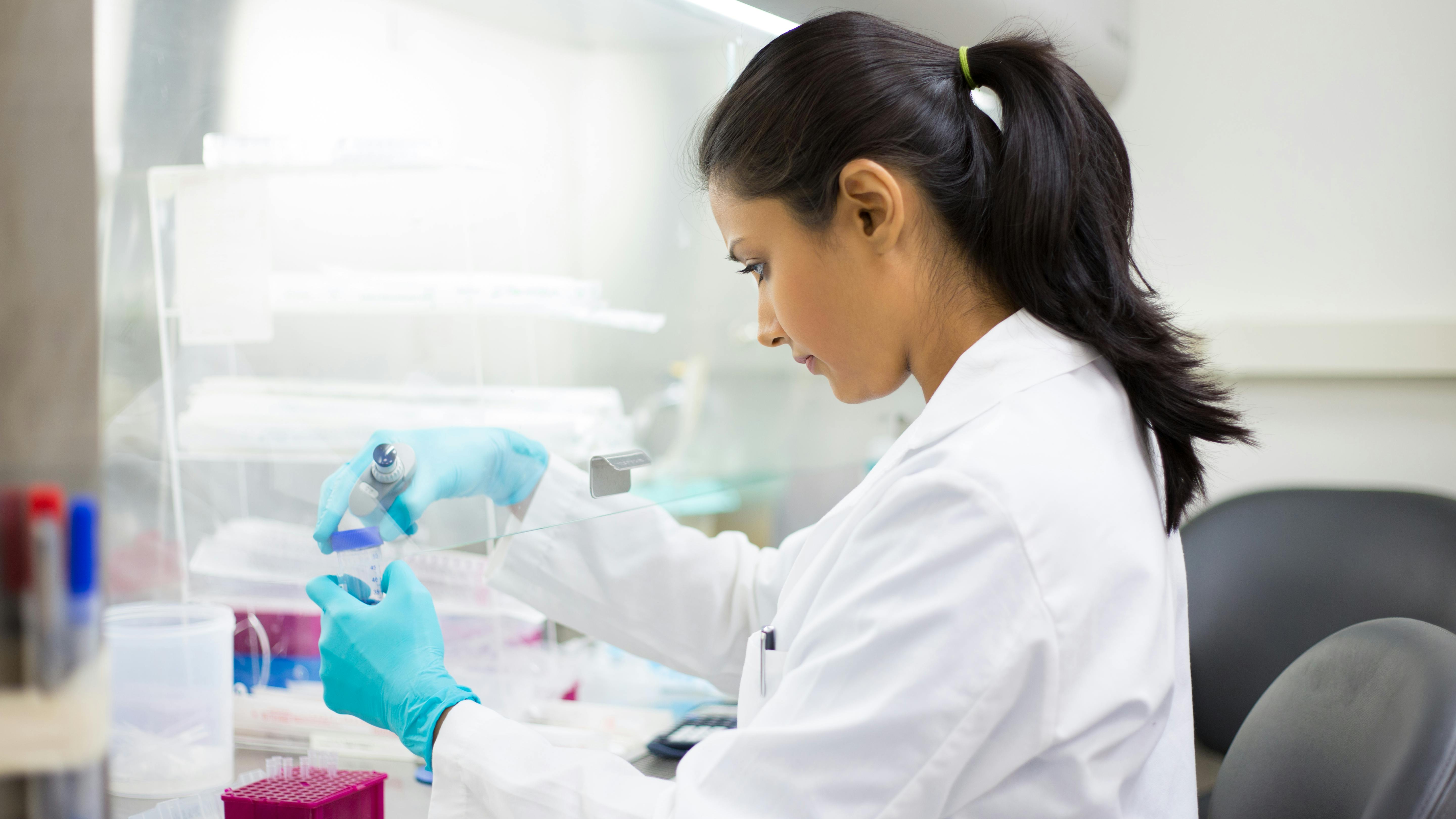 scientist working in lab