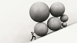 pushing spheres up hill pushing spheres up hill