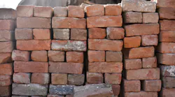 Pile of ceramic bricks