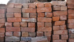 Pile of ceramic bricks Pile of ceramic bricks