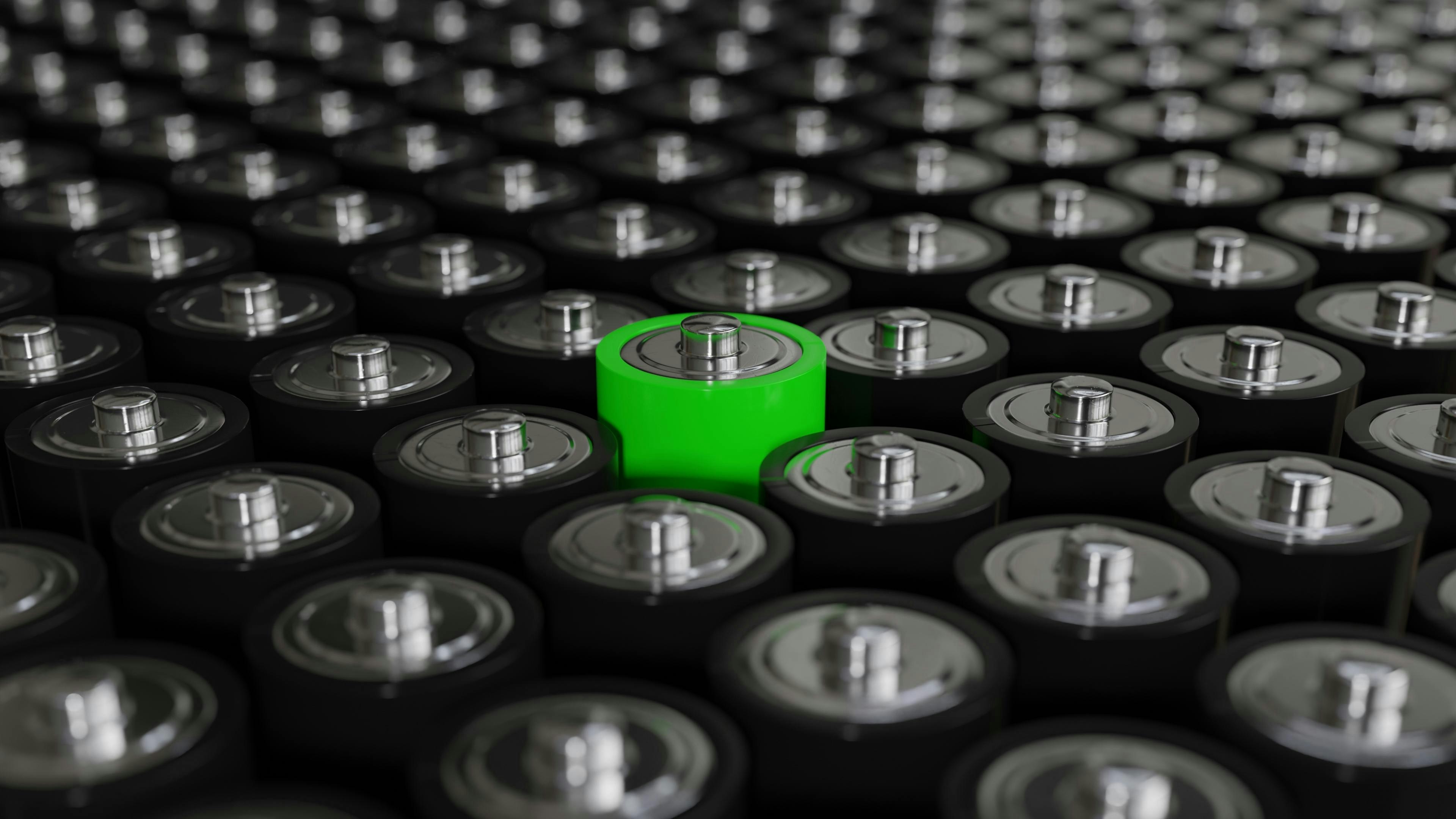 Green recyclable battery and regular batteries