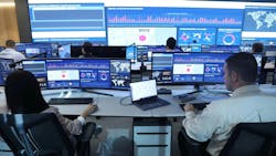 Monitoring potential threats at Rockwell Automation’s OT Security Operations Center. Monitoring potential threats at Rockwell Automation’s OT Security Operations Center.