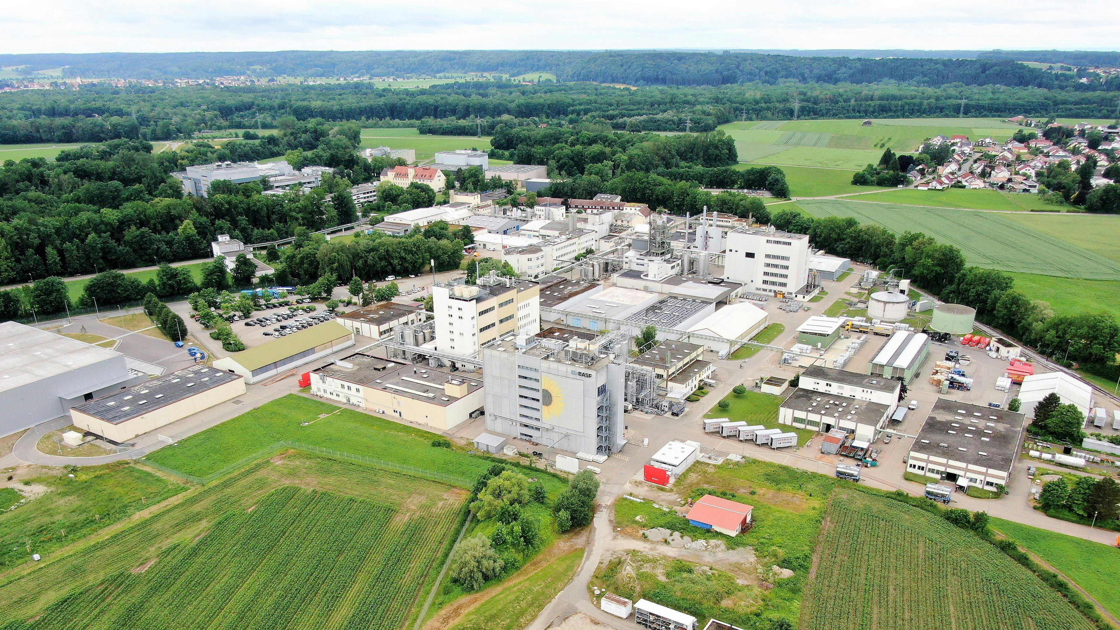 aerial view of Illertissen Site BASF sold to Louis Dreyfus Company