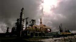 A view of the Chevron refinery under storm clouds in El Segundo, California. (Genaro Molina/Los Angeles Times/TNS)