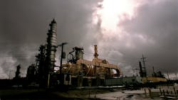 A view of the Chevron refinery under storm clouds in El Segundo, California. (Genaro Molina/Los Angeles Times/TNS) A view of the Chevron refinery under storm clouds in El Segundo, California. (Genaro Molina/Los Angeles Times/TNS)