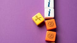 a 3D block with a scissor icon separates blocks with an i for information from blocks with a squiggly line icon representing chaos a 3D block with a scissor icon separates blocks with an i for information from blocks with a squiggly line icon representing chaos