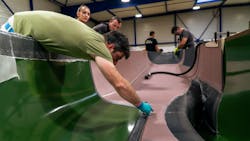 Climate Impulse under construction Climate Impulse under construction