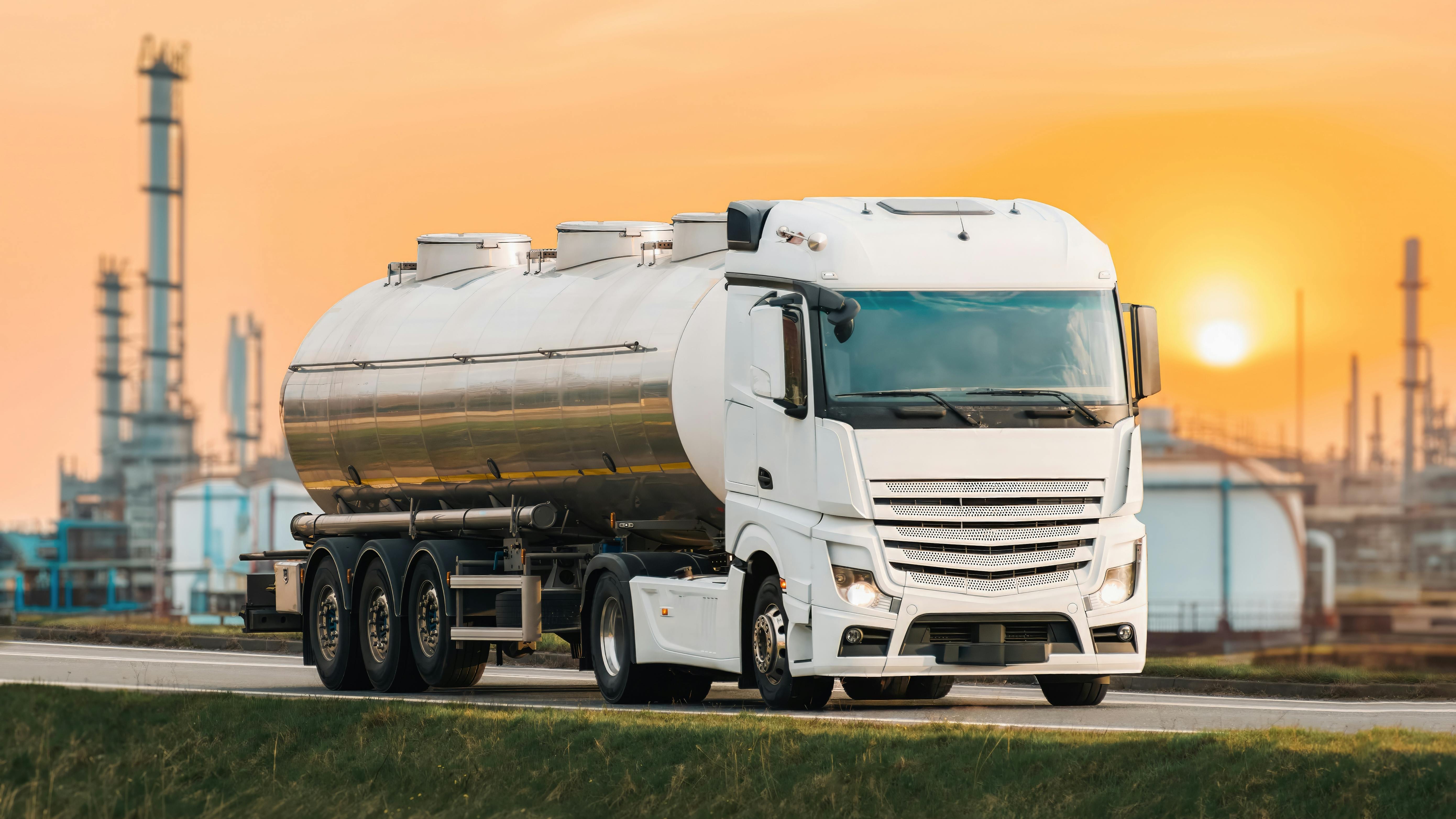 Fuel Truck on the Highway: Transporting Energy to Petrochemical Refineries