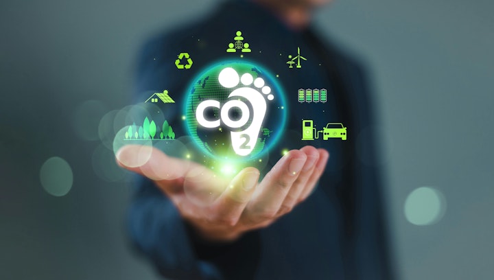 Carbon footprint concept