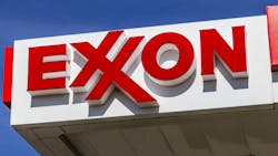 ExxonMobil sign ExxonMobil sign