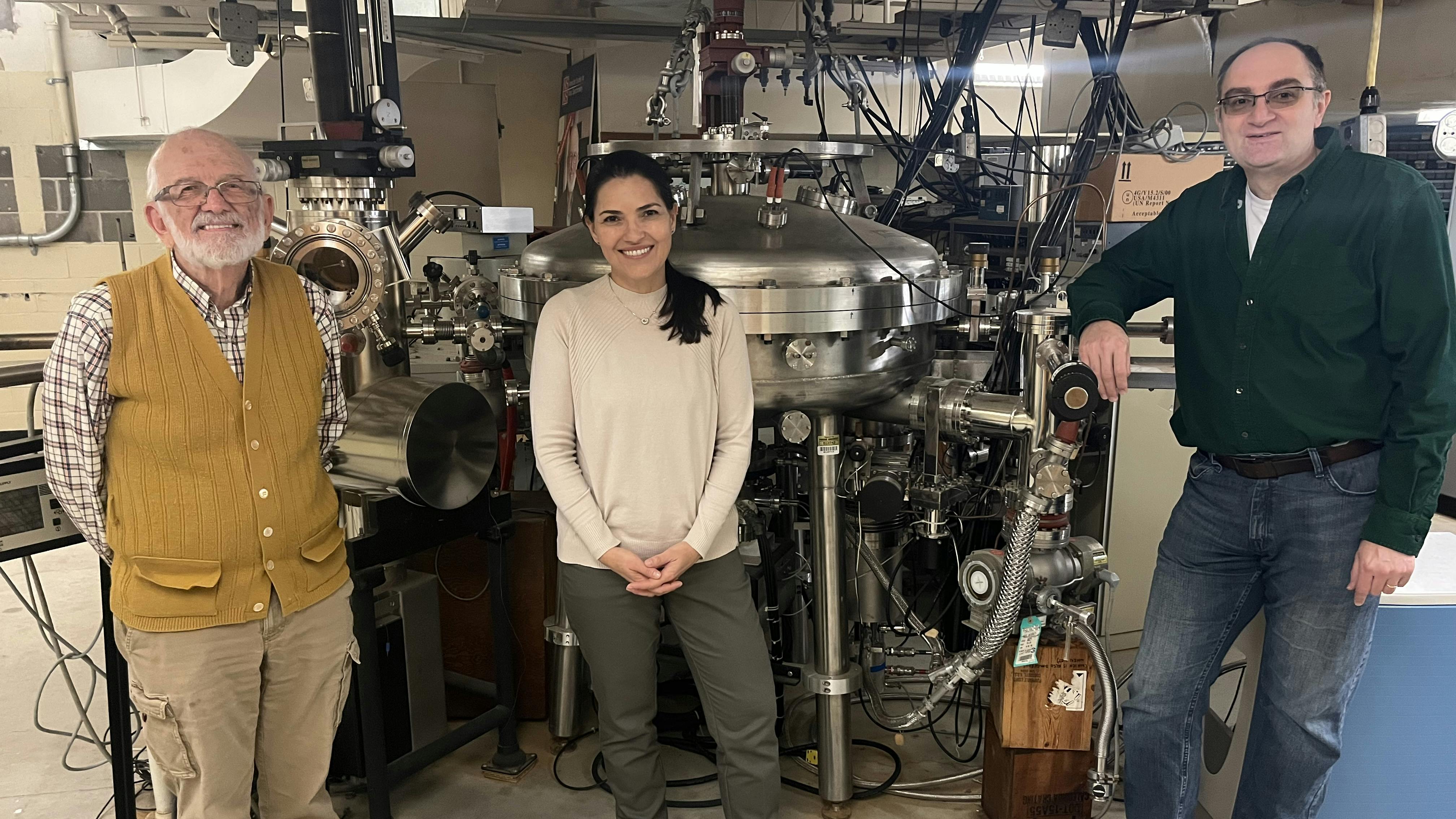 Purdue researchers R. Graham Cooks, Christina Ferreira and Tillmann Kubis have published research in Environmental Science & Technology Letters that explores alternatives to PFAS, or &ldquo;forever chemicals.&rdquo; (Purdue University photo)