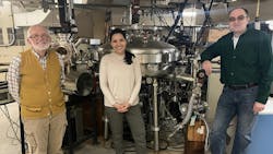 Purdue researchers R. Graham Cooks, Christina Ferreira and Tillmann Kubis have published research in Environmental Science & Technology Letters that explores alternatives to PFAS, or “forever chemicals.” (Purdue University photo) Purdue researchers R. Graham Cooks, Christina Ferreira and Tillmann Kubis have published research in Environmental Science & Technology Letters that explores alternatives to PFAS, or “forever chemicals.” (Purdue University photo)