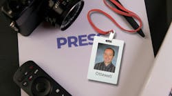 Sean Ottewell press pass with reporters tools Sean Ottewell press pass with reporters tools