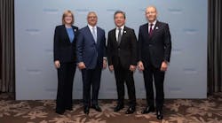 © Hydrogen Council – (L-R) Hydrogen Council CEO Ivana Jemelkova, Linde CEO Sanjiv Lamba, Hyundai Motor Group Vice-Chair Jaehoon Chang, and Air Liquide CEO François Jackow © Hydrogen Council – (L-R) Hydrogen Council CEO Ivana Jemelkova, Linde CEO Sanjiv Lamba, Hyundai Motor Group Vice-Chair Jaehoon Chang, and Air Liquide CEO François Jackow