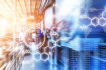 Chemical process abstract illustration Chemical process abstract illustration