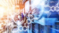 Chemical process abstract illustration Chemical process abstract illustration