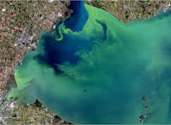Lake Erie algal bloom, 2017. Lake Erie algal bloom, 2017.
