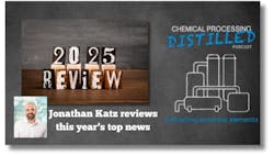 Podcast cover for the 2025 year in review from Chemical Processing. Podcast cover for the 2025 year in review from Chemical Processing.