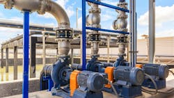 Wastewater treatment plant. A new pumping station. Valves and pipes. Urban modern treatment facilities, pipelines and pumps powerful, modern automatic system protection and control. Wastewater treatment plant. A new pumping station. Valves and pipes. Urban modern treatment facilities, pipelines and pumps powerful, modern automatic system protection and control.