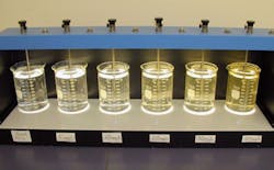 Figure 6. Jar testing apparatus. Figure 6. Jar testing apparatus.