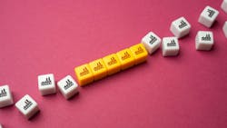 blocks with factory icon combined together to represent consolidation blocks with factory icon combined together to represent consolidation