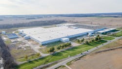 Aerial view of Connersville, Indiana Nova Chemicals plant Aerial view of Connersville, Indiana Nova Chemicals plant