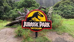 The Kualoa Ranch movie tour is one of the most popular tourist destinations on the island of Oahu, featuring famous movies filmed on location such as Jurassic Par The Kualoa Ranch movie tour is one of the most popular tourist destinations on the island of Oahu, featuring famous movies filmed on location such as Jurassic Par