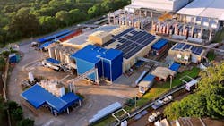 BASF’s dispersion-production building at the Durban site, South Africa — exterior view showing the facility and surrounding site infrastructure. Photo: BASF BASF’s dispersion-production building at the Durban site, South Africa — exterior view showing the facility and surrounding site infrastructure. Photo: BASF