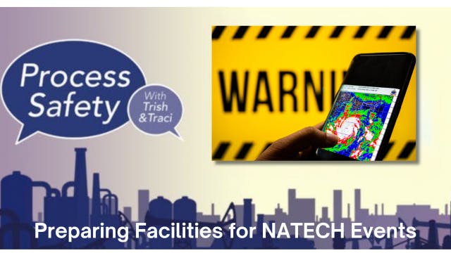 Album cover for Process Safety with Trish & Traci podcast on NATECH events
