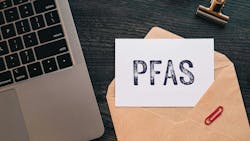 There is word card with the word PFAS. It is an abbreviation for Per-and Polyfluoroalkyl Substances There is word card with the word PFAS. It is an abbreviation for Per-and Polyfluoroalkyl Substances