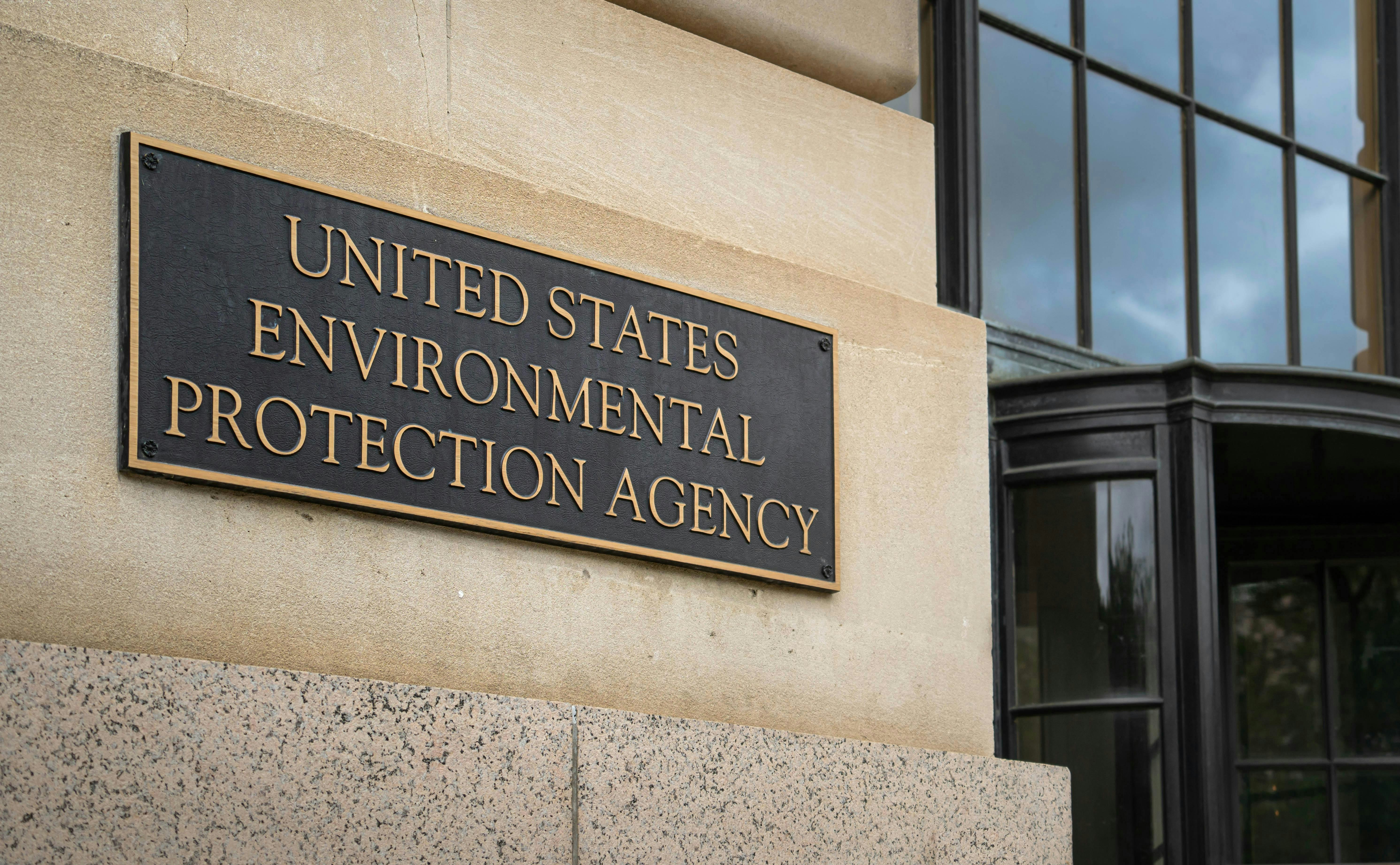 United States Environmental Protection Agency sign on a government building