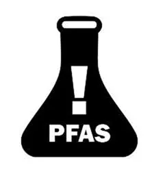 New Mexico PFAS warning symbol black and white image New Mexico PFAS warning symbol black and white image