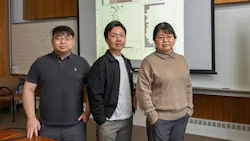 Researchers at Brookhaven Lab developed a machine learning framework to search for ideal catalysts. From left to right: Wenjie Liao, An Nguyen, and Ping Liu, share data from a case study that tested the framework in a new paper in Chem Catalysis. (Timothy Kuhn/Brookhaven National Laboratory) Researchers at Brookhaven Lab developed a machine learning framework to search for ideal catalysts. From left to right: Wenjie Liao, An Nguyen, and Ping Liu, share data from a case study that tested the framework in a new paper in Chem Catalysis. (Timothy Kuhn/Brookhaven National Laboratory)