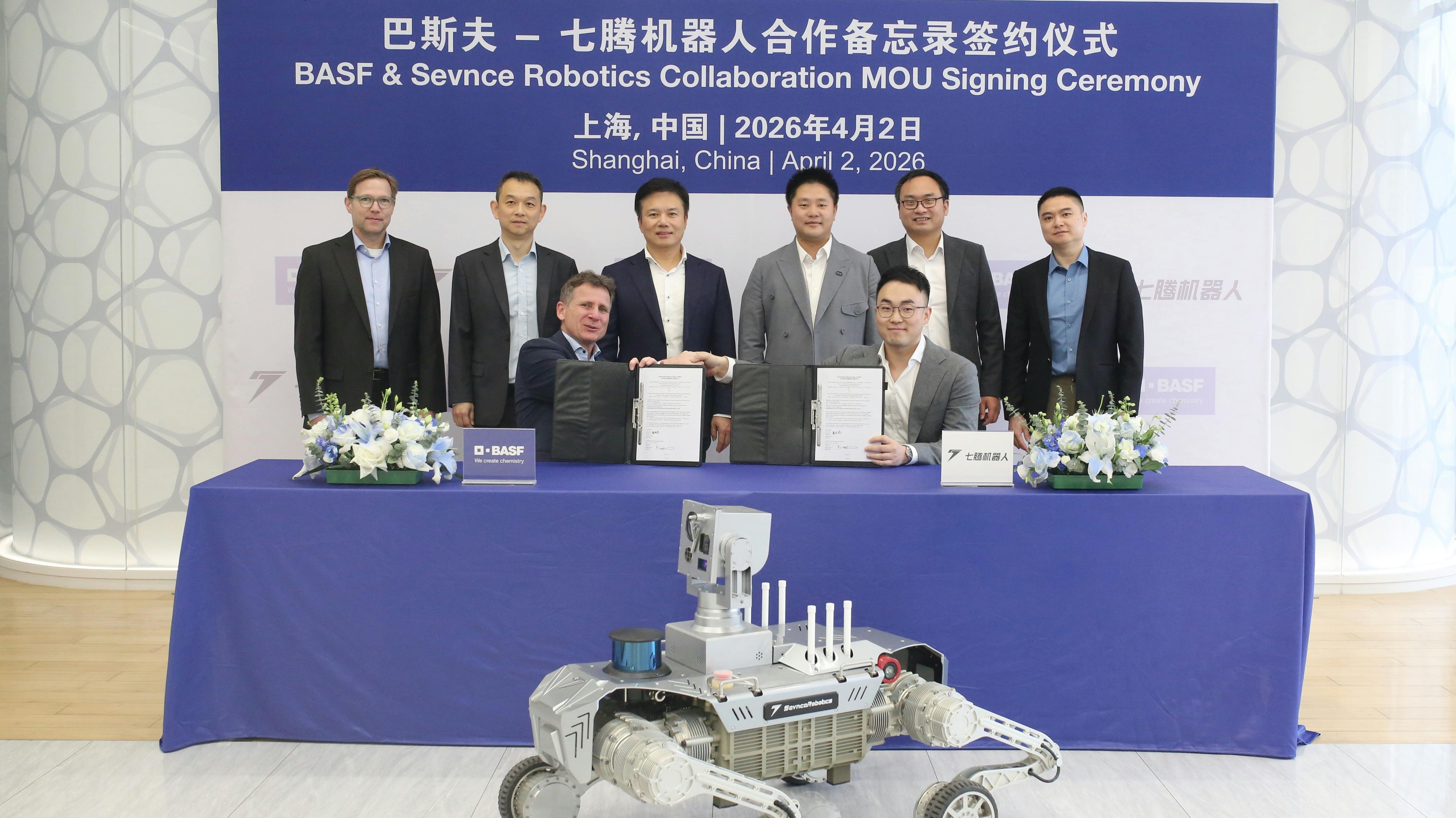 BASF and Sevnce Robotics sign MoU to advance smart transformation of the chemical Industry