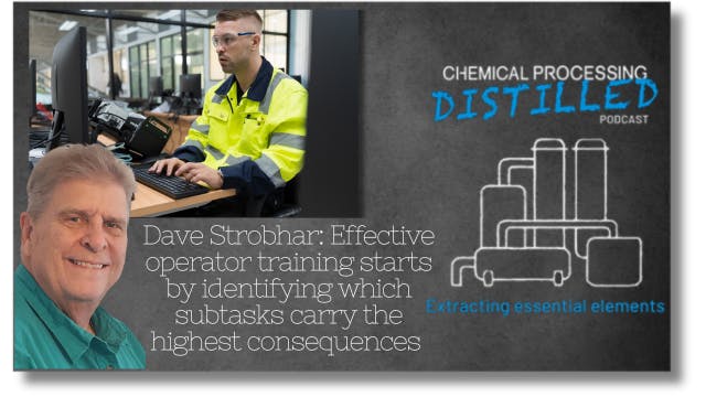 Podcast album cover of Distilled. Dave Strobhar headshot with quote