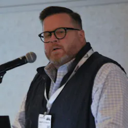 Marty Dytrych, business development lead for Bolo AI, speaking at eChem Expo Marty Dytrych, business development lead for Bolo AI, speaking at eChem Expo