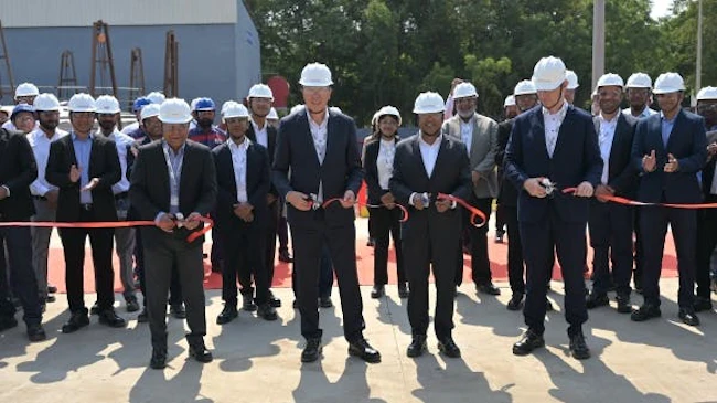 Left to Right &ndash; Namitesh Roy Choudhury, Vice Chairman & Managing Director, LANXESS India; Dr. Hubert Fink, Member of the Board of Management, LANXESS AG; Neelanjan Banerjee, Senior Vice President & Global Head of Business Unit Lubricant Additives, LANXESS and Dr. Jens-Christian Blad, Global Head of PTSE (Production, Technology, Safety & Environment), LANXESS inaugurating the new lubricant additives manufacturing plant at its Jhagadia site in Gujarat, India.
